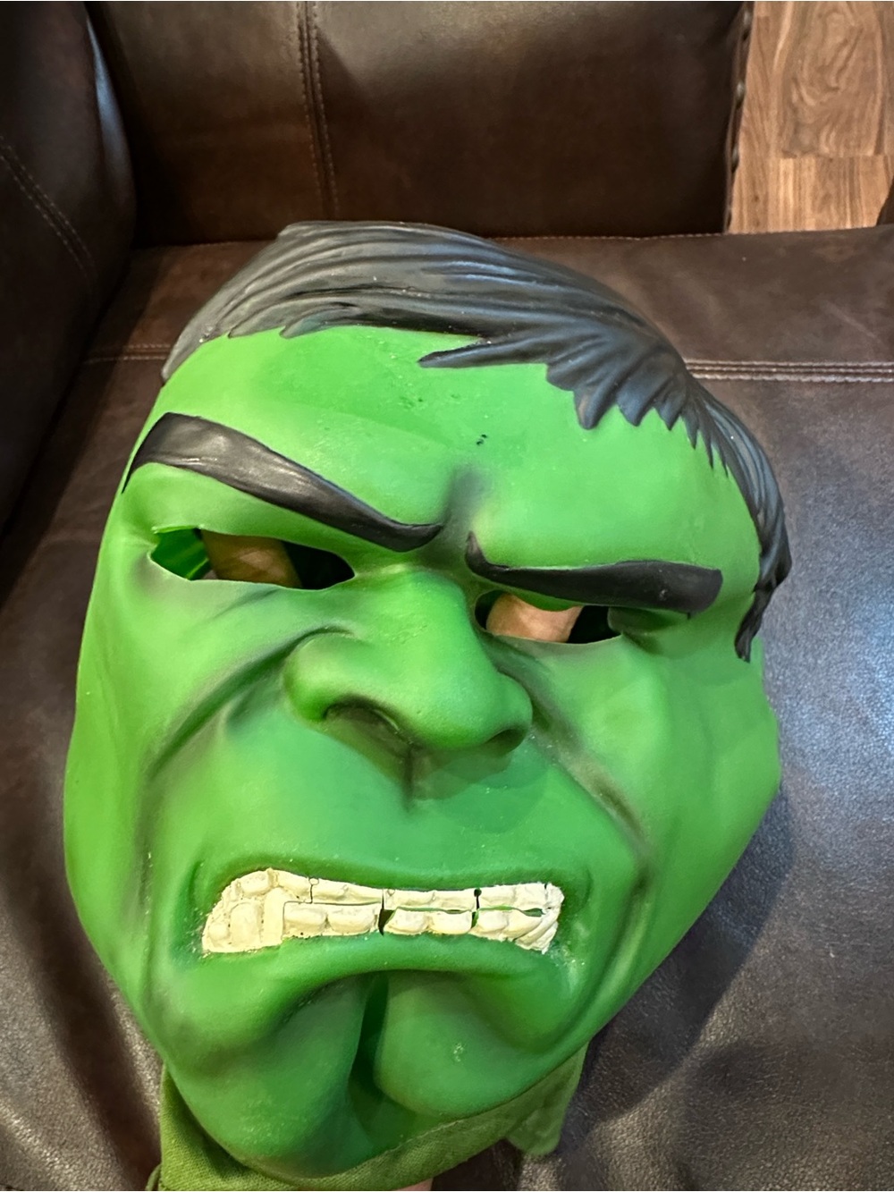Green Hulk-Inspired Kids Costume Mask full head mask adult kid costume mask